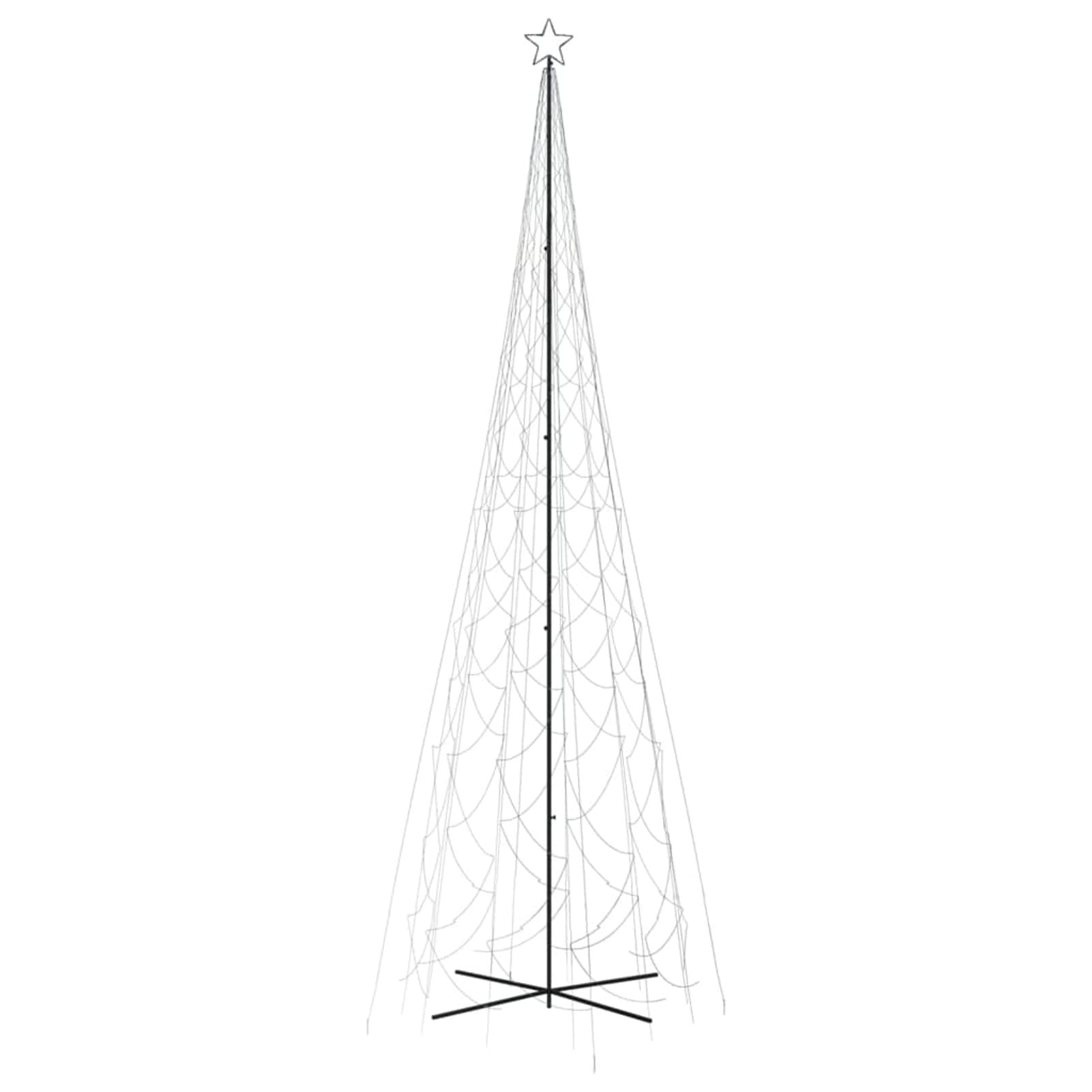 Tidyard LED Weihnachtsbaum, Weihnachtsbaum LED Lichterkette, Christbaumbeleuchtung, LED Weihnachten Lichterkette Außen, Weihnachtsbeleuchtung Lichternetz, Kegelform Kaltweiß 3000 LEDs 230x800 cm