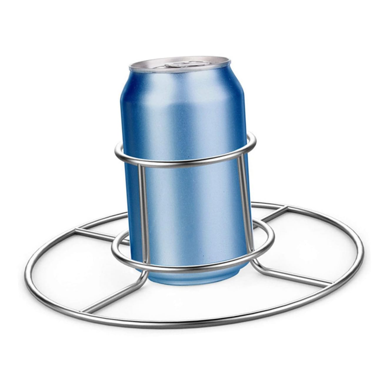 TOYANDONA 2pezzi Pollo da Esterno Supporto Rotondo per Birra Utile per Pollo Arrosto Realizzata in Acciaio Inox Lucidato Resistente alle Alte Temperature Facile da Trasportare e Riporre