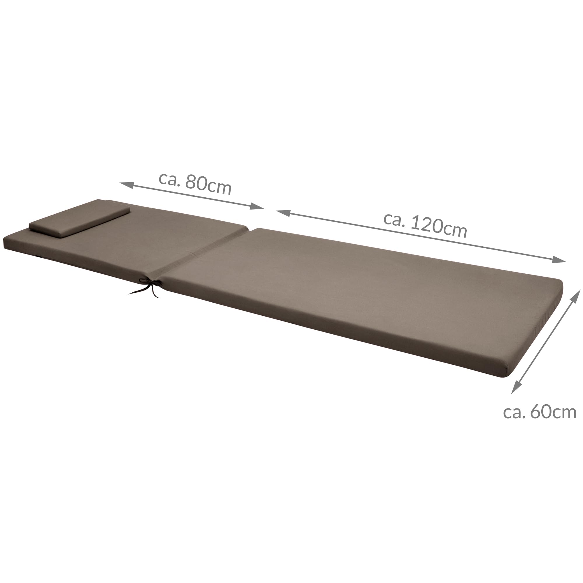 Beautissu 2X Colchoneta Tumbona Exterior 200x60x5 cm Loft RL – Cojin Tumbona Exterior Jardín o Playa – Resistente a los Rayos UV, Lavable Acolchada Elegante – Azul Paloma