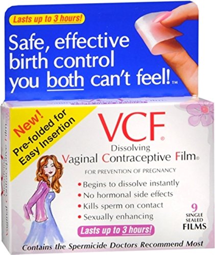 VCF Vaginal Contraceptive Films 9 Each (Pack of 2)