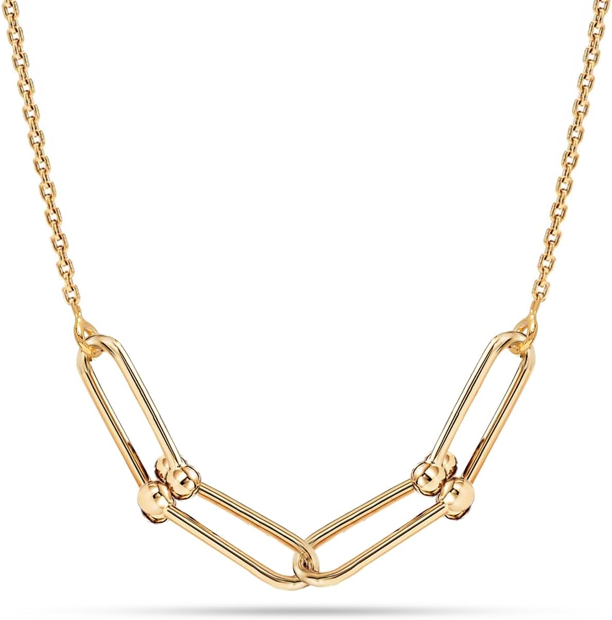 LeCalla Sterling Silver Italian Chain Necklace Hypoallergenic Adjustable Handmade Chain Necklaces for Women with Lobster Claw Clasp 18 Inches