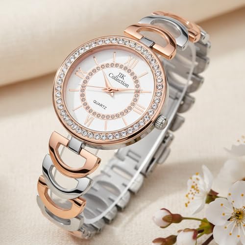 IIK COLLECTION Watch for Woman Round Studded Dial |Analogue...