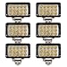 Produktbild BRIGHTUM 6 X 45W LED Offroad Arbeitsscheinwerfer weiß 12V 24V Reflektor worklight Scheinwerfer Arbeitslicht SUV UTV ATV Arbeitslampe Traktor Bagger LKW KFZ (6 Stück)