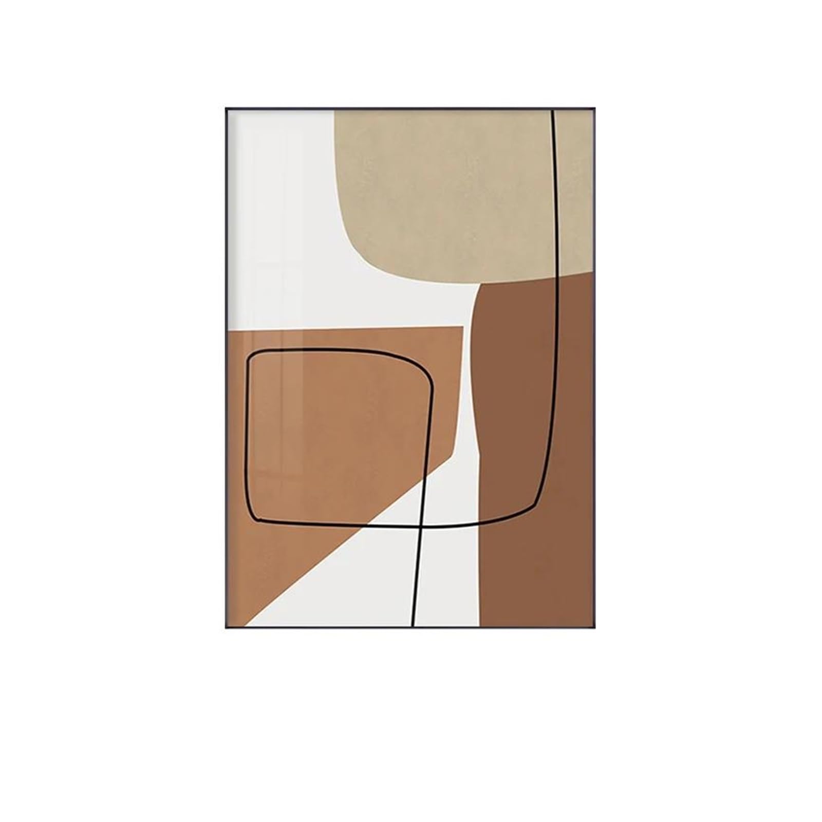 Cuadro sobre lienzo geométrico abstracto de gran acabado, impresión artística 20x30