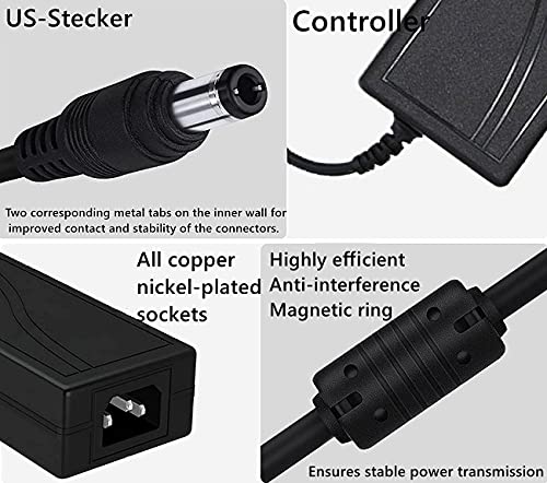 Image of 24V 6A 144W AC Power Supply Adapter, 100-240V AC to DC, 5.5mm x 2.1mm DC Plug, for LED Strip Lights, CCTV Cameras, Other 24V Devices