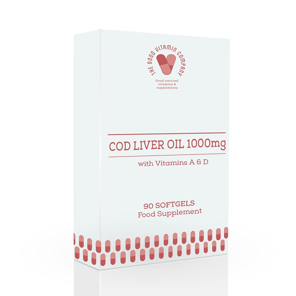 Buy Cod Liver Oil 1000mg 90 Softgels Heart Dietary Supplement by