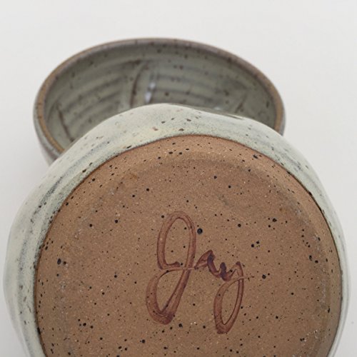 Handmade Pottery Shaving Bowl in Natural Color for Men