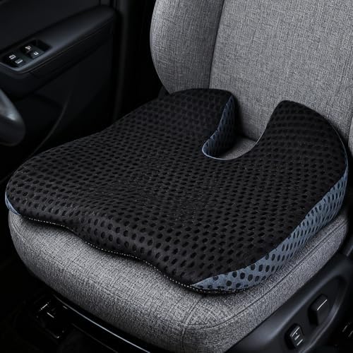 Orthopedic Wedge Car Seat Cushion Ergonomic Car Seat Cushion Wedge Cushion Tailbone Relief Hemorrhoids Tailbone Cushion for Drivers Seat Office Chair
