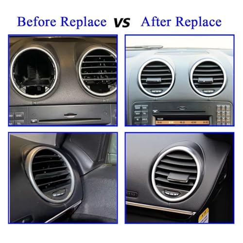 Clips de ventilación centrales para Mercedes Clase M ML GL, lengüeta de repuesto 2005-2012 5