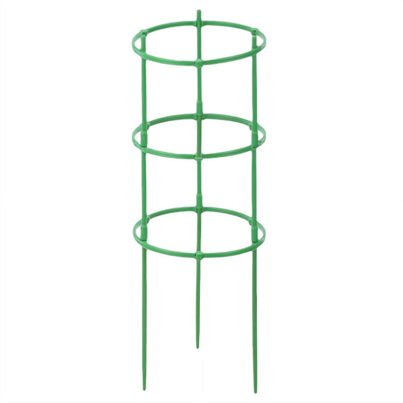 Garden Obelisk Trellis for Climbing Plants Adjustable Plant Support Cage GreenMetal Rustproof Plant Support for Flowers Fruits Vegetable Vines Indoor & Outdoor,17cm/6.69 in Tall,Green (3set)