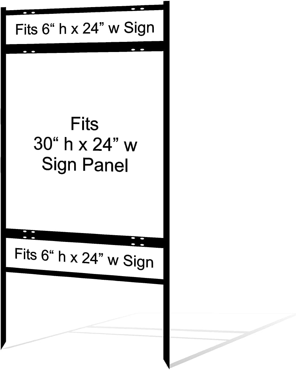 JustSignFrames Real Estate Yard Sign Metal H Frame (3pack