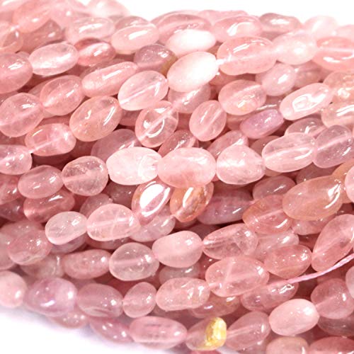 Tacool Natural Rose Quartz Gemstone Beads 6-8mm Nuggets Free Size Chips Semi Precious Beads for DIY Jewerly Making Beads