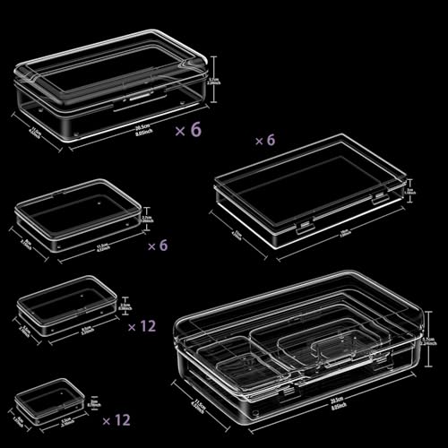 image for generic Clear Plastic Storage Containers, Mini Rectangular Organizer B
