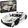 LEGO Technic Koenigsegg Jesko Absolut White Hypercar 42184 801 Pieces, Working V8 Engine, Differential & 90 Dihedral Doors | Ages 10+ | Car Gift for Kids and Adults