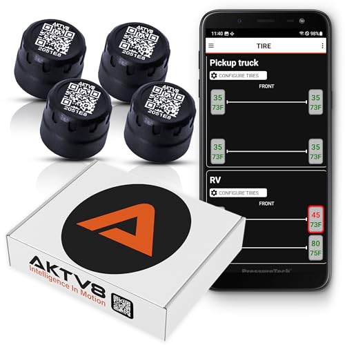 PressureTech Wireless Tire Pressure Monitoring System - TPMS Sensors for