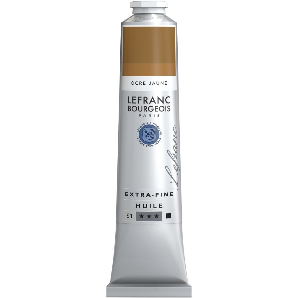 LeFranc-bourgeois Extra-Fine Oil Paint, Artists Quality, Yellow Ochre, 200ml Tube