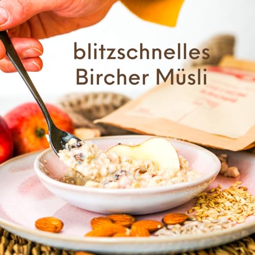 Bio Bircher Müsli ohne Industriezucker, 350 g. Wacker. Mit vielen Früchten und Nüssen. Proteinquelle & hoher Ballaststoffgehalt. Mit der natürlichen Süße verschiedener Früchte.