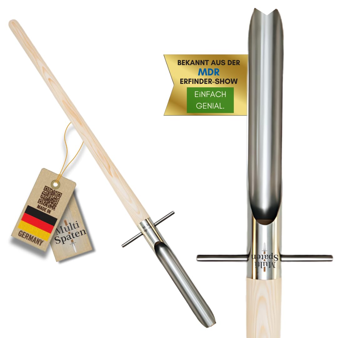 Der Unkrautstecher mit langem Stiel 115cm [Made IN Germany] Löwenzahnstecher zum entfernen der kompletten Unkraut Wurzel [RÜCKENSCHONENDES & SEHR STABILES Unkraut entferner Gerät]