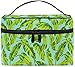 Produktbild Tropical Green Banana Leaves Makeup Bag Portable Travel Cosmetic Bag Organizer Toiletry Bag for Women