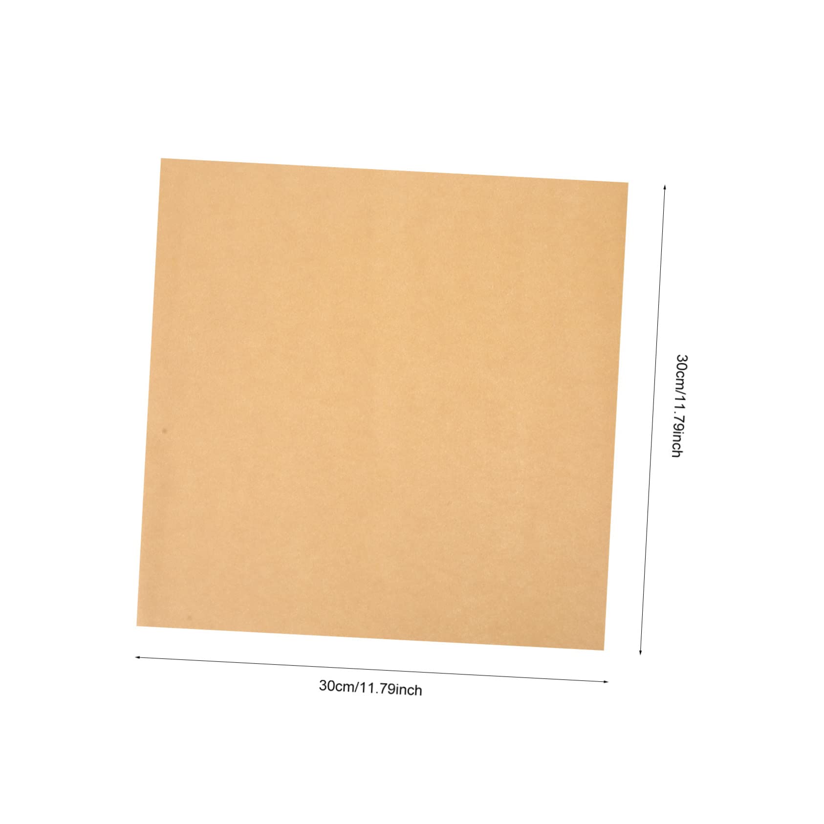 OFFSCH 200pcs Food Plate Paper Snack Wrapping Kitchen Greaseproof Yellow Beige for Snack Shop Catering Industry