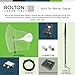Bolton Technical 10” Inch Pole Mount Accessory for Outside Antenna(Signal Booster Antenna, Yagi Antenna, Antenna Expansion kit)- with U-Bracket Assembly