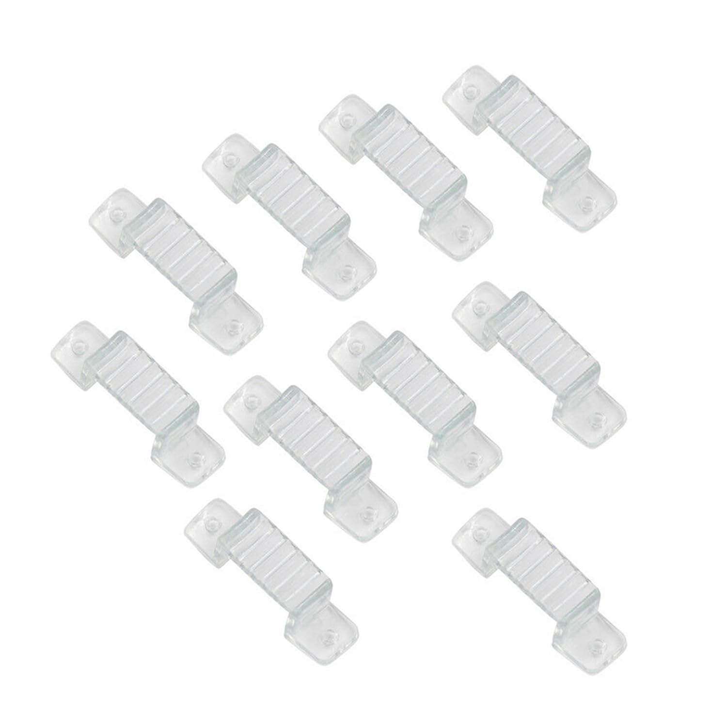 GQL Mounting Clips LED Strip Light Fixation Rope Ribbon Install Accessories (100, Width: 12mm) — image 1