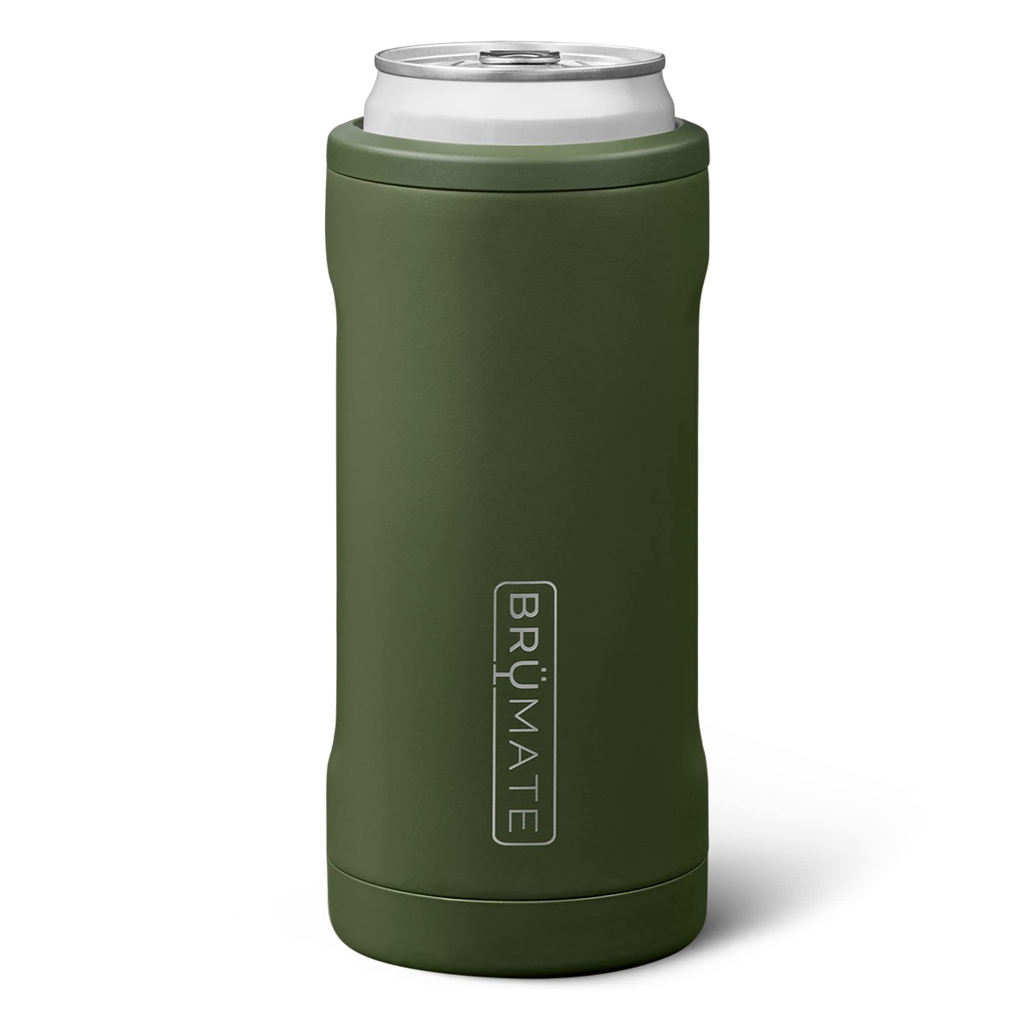 BrüMateHopsulator Slim Can Cooler Insulated for 12oz Slim Cans Skinny Can  Insulated Stainless Steel Drink Holder for Hard Seltzer, Beer, Soda,