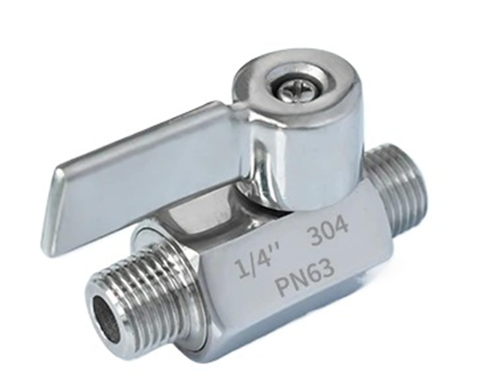 Vanne à boisseau 1" F-M NPT inox 304 : stoppez les fuites d'eau