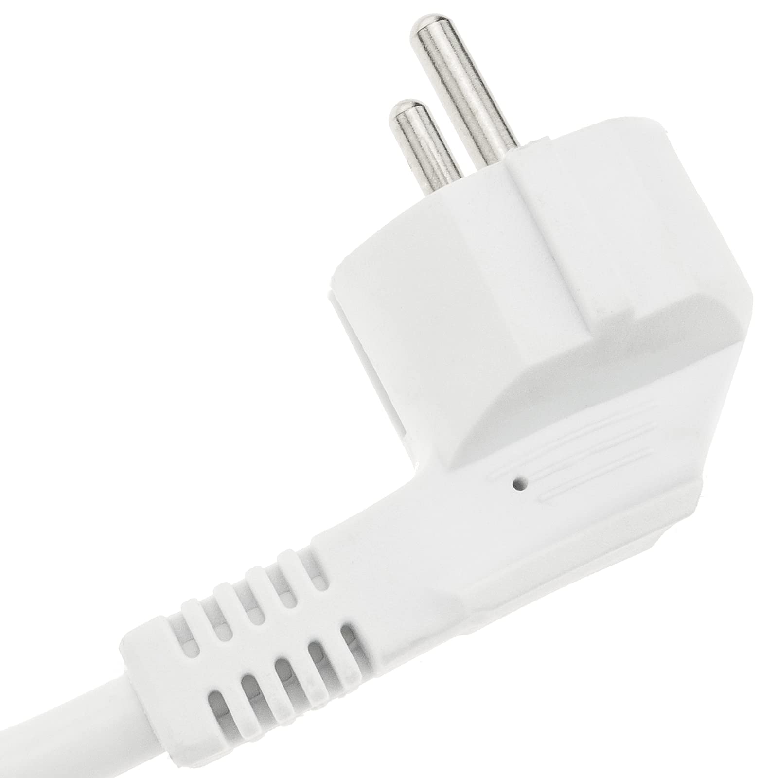 BeMatik - Prolongador de Cable eléctrico schuko Macho a Hembra de 10 m Blanco