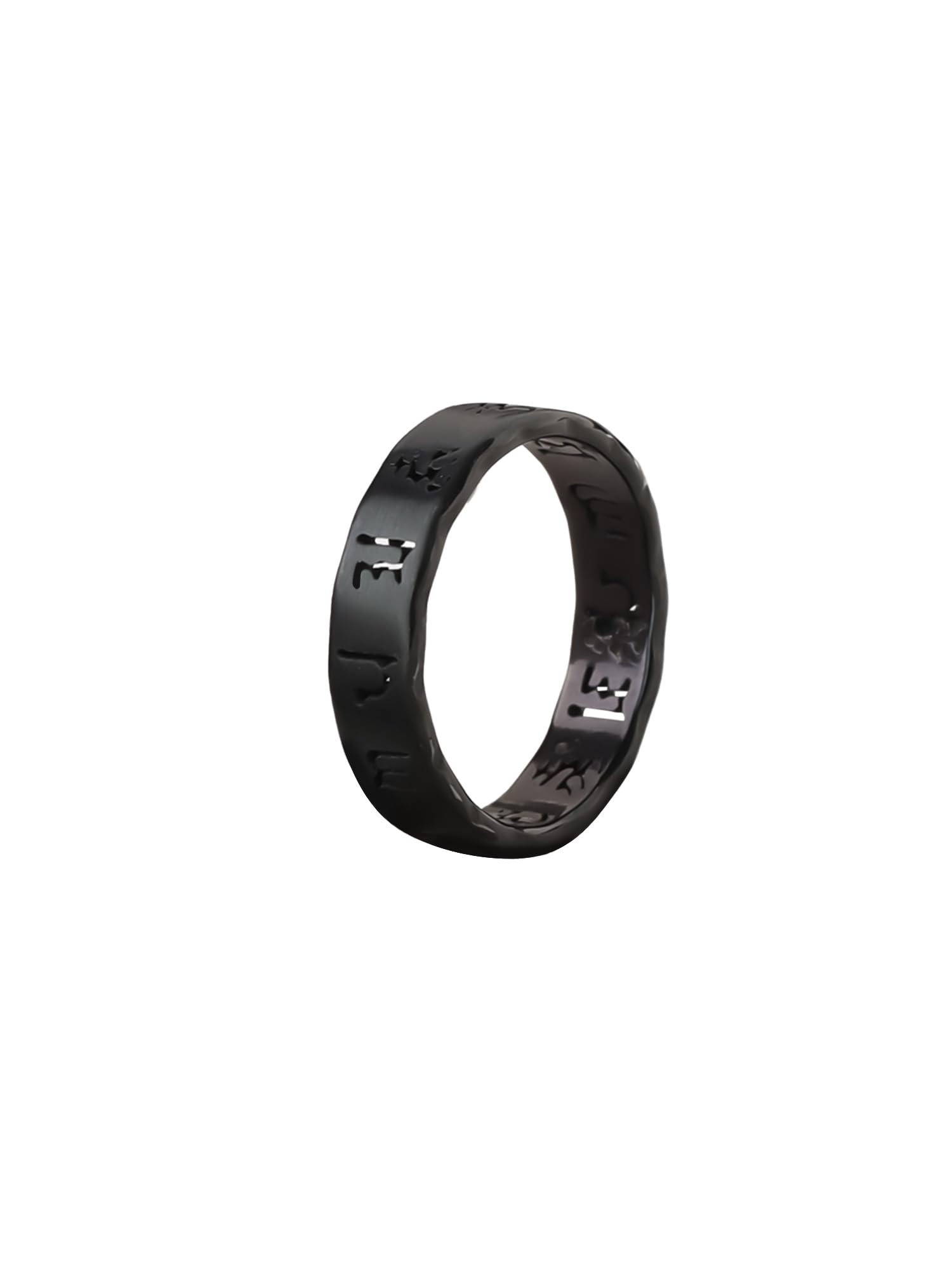 Yellow Chimes Rings For Men and Boys | Fashion Stainless Steel Band Ring | Mens Black Ring Buddism Prayer Band Style Finger Ring for Boys | Urban Charm | Ideal Gift For Men and Boys (B0D9LGVJGT) Amazon Price History, Amazon Price Tracker