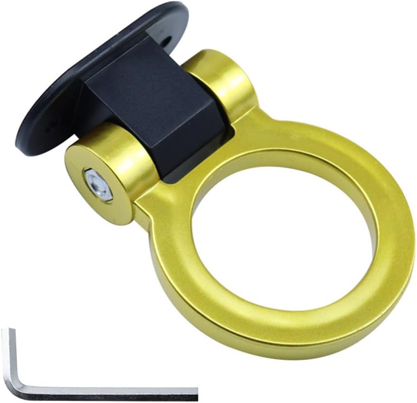 Car Tow Hook Decoration,Compatible with Chevrolet Blrzer trax Seeker Orlando Aveo,Trailer Decorative Sticker,5-Yellow