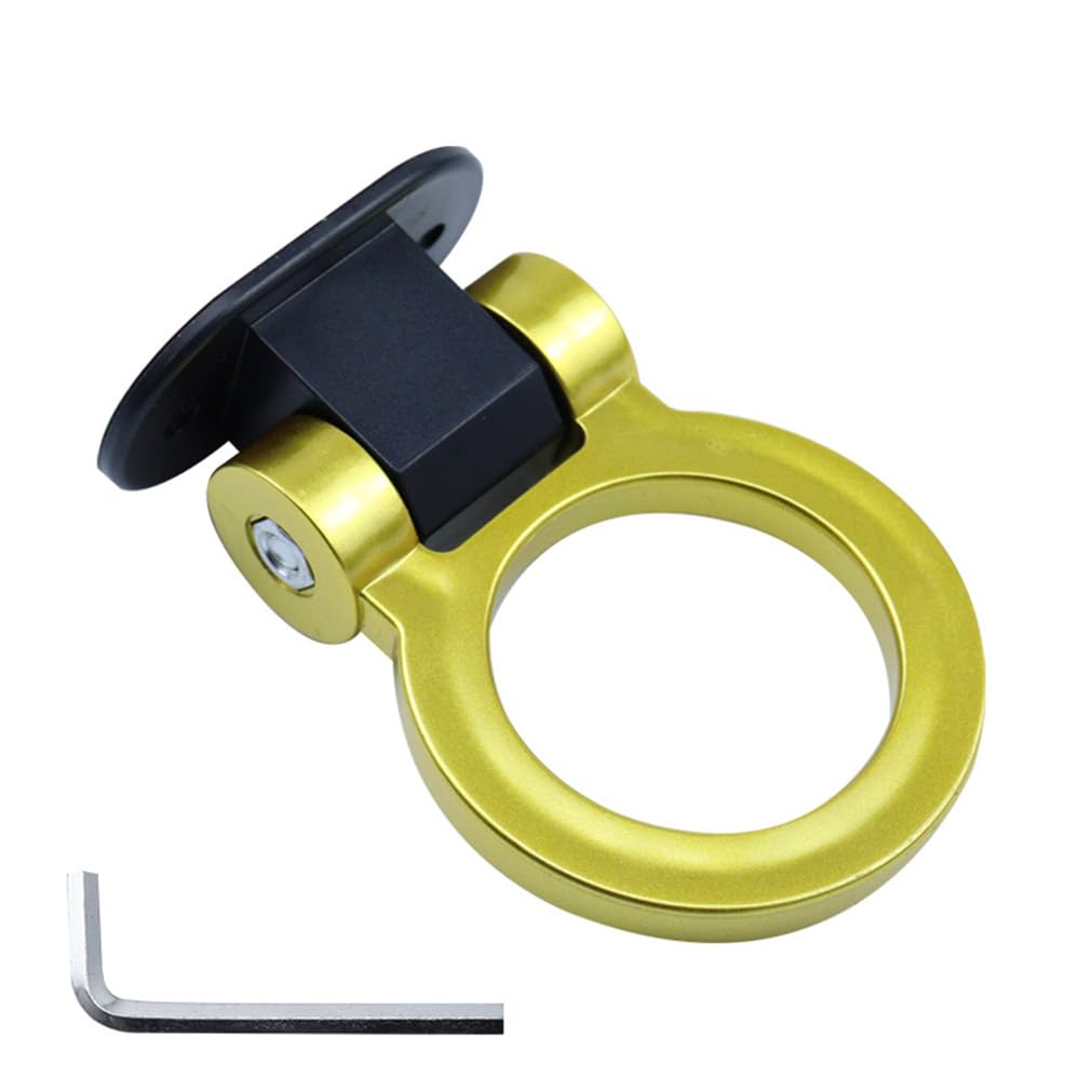 Car Tow Hook,Compatible with Seat FR Cupra Ibiza LEON Alhambra,towing hook sticker,5-Yellow