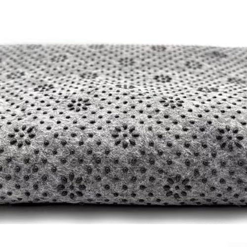 RANRAO Tissu de tuftage antidérapant, motif fleur de prunier en caoutchouc vinyle, tissu antidérapant, tapis de bricolage, tissu de tuftage, 1511492494