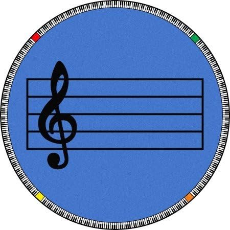 Joy Carpets Play Along Blue Kids Rug