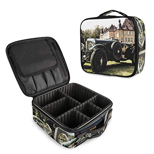 Preisvergleich Produktbild Castle Old Automobile Auto Professionelle Make-up-Tasche Reisetasche Kosmetiktasche Organizer tragbar Make-up Kulturbeutel Make-up Reise Tasche für Frauen