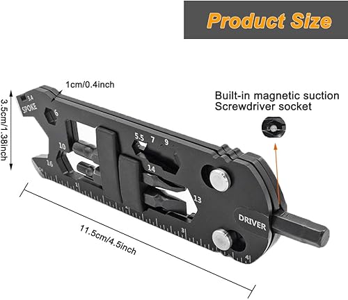 Miniatura 5 de Kit de herramientas de reparación multiherramienta de bicicleta pequeña 24 en 1, herramienta portátil para bicicleta, kit de herramientas de