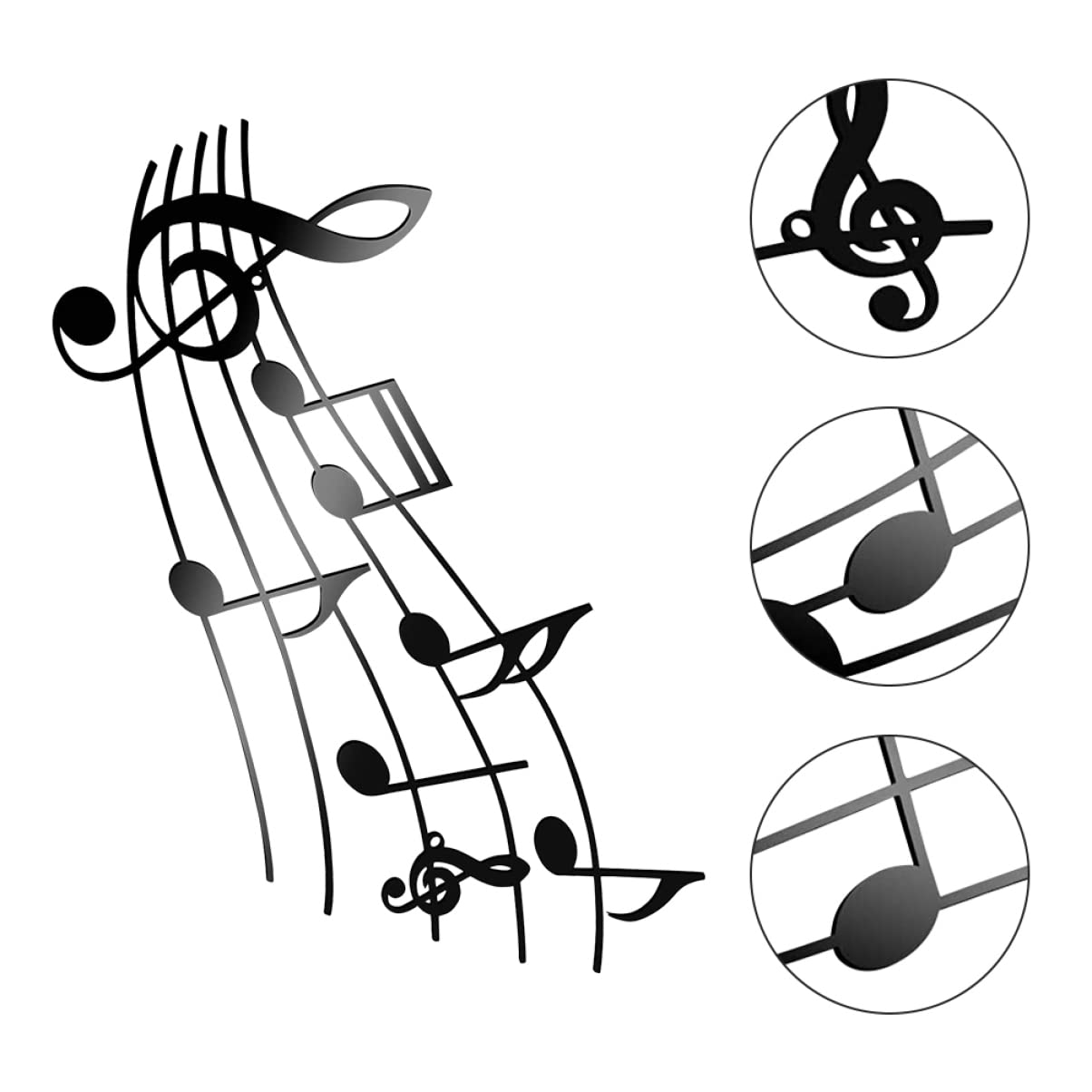 音楽テーマのアイアン壁飾り Amazon.co.jp: LIFKICH 音楽記号の壁掛け 壁飾り ペンダント