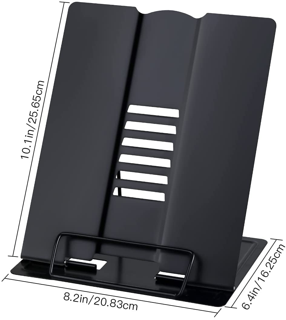 oddpod™ A4 Big Size Adjustable Folding Hands-Free Elegant Metal Stand for Book Reading, Laptop, Tablets for Office, Home, Student Document, Cookbook, Textbook - Black 20 51BV5tDqT7L. SL1059