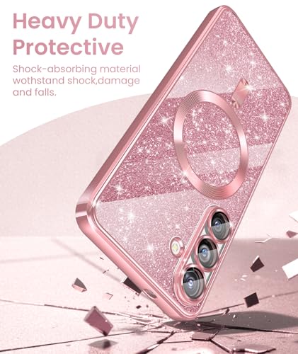 DagoRoo Luxury Plated Gold Magnetic Case for Samsung Galaxy S25 FE-Pink by DagoRoo - Used condition - Image 14