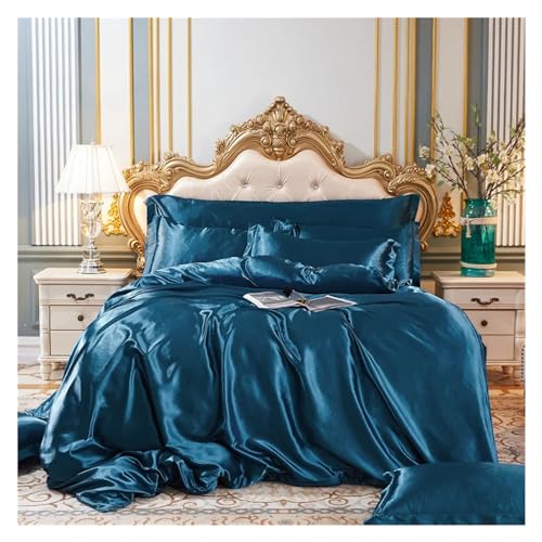 Ensemble de literie en satin de rayons haut de gamme housse de couette drap taies d'oreiller