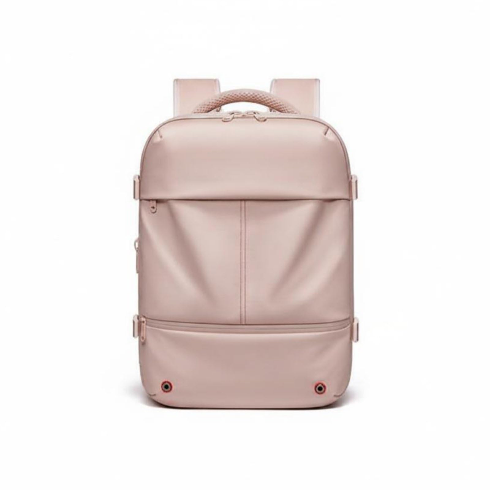 Harilla Zaino da Viaggio Donna Zaino Borsa Bagaglio Trolley Espandibile Pc Fino a 40cm Ricarica Tramite Porta USB E Spallacci, Rosa, Rosa Piccolo, 16 Pollici