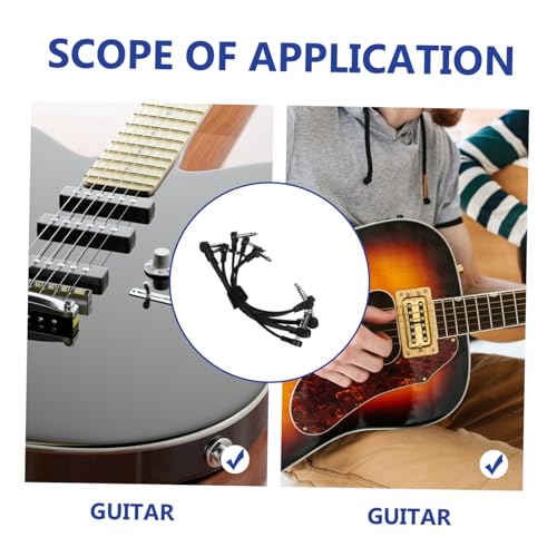 Câbles effector audio stable et fil souple pour guitare électrique - 4