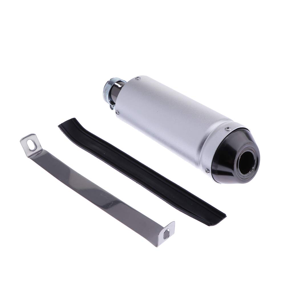 perfk 28mm Silenziatore per Tubo di Scarico Moto per Bici da 50/70/90/110/125 Dirt Bike, Street Bike, Scooter, ATV, Quad e Any