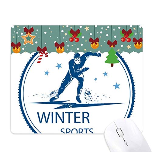 Tapis de souris de jeu hiver sport costume de ski pad