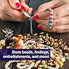 Elizabeth Ward Bead Storage Solutions Plastic Organizer Tray with Clear Snap Shut Lid for Sorting Craft Supplies, Fasteners, Crystals, and More #4