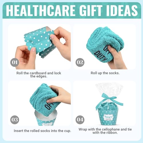 Image of HAPPYPOP Inspirational Gifts for Women - Cancer Chemo Socks for Patient after Surgery Gifts
