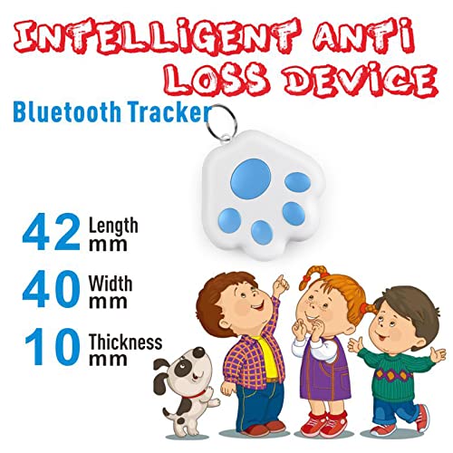 2023 Newly Mini Dog Gps Tracking Device, No Monthly Fee, Portable Bluetooth Intelligent Anti-Lost Device For Luggages/Kid/Pet Bluetooth Alarms(Blue) #TOP3