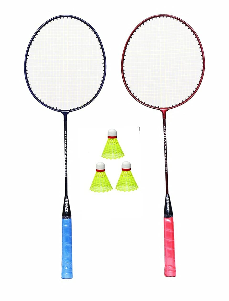 Badminton Racket Single Shaft 2 PC with Free 3 Shuttle Corks-picture-31