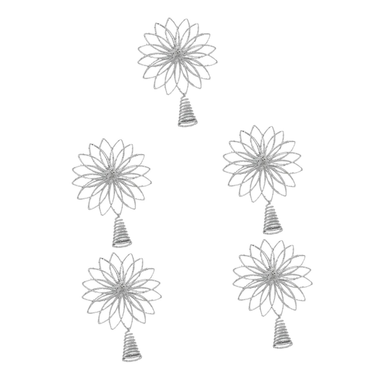 TOPBATHY 5 Pz Stella Superiore Dell'albero Di Natale Puntale Albero Stella Di Natale Addobbi Per Alberi Di Puntale Dell'albero Di Decorazioni Fatate Ferro Battuto