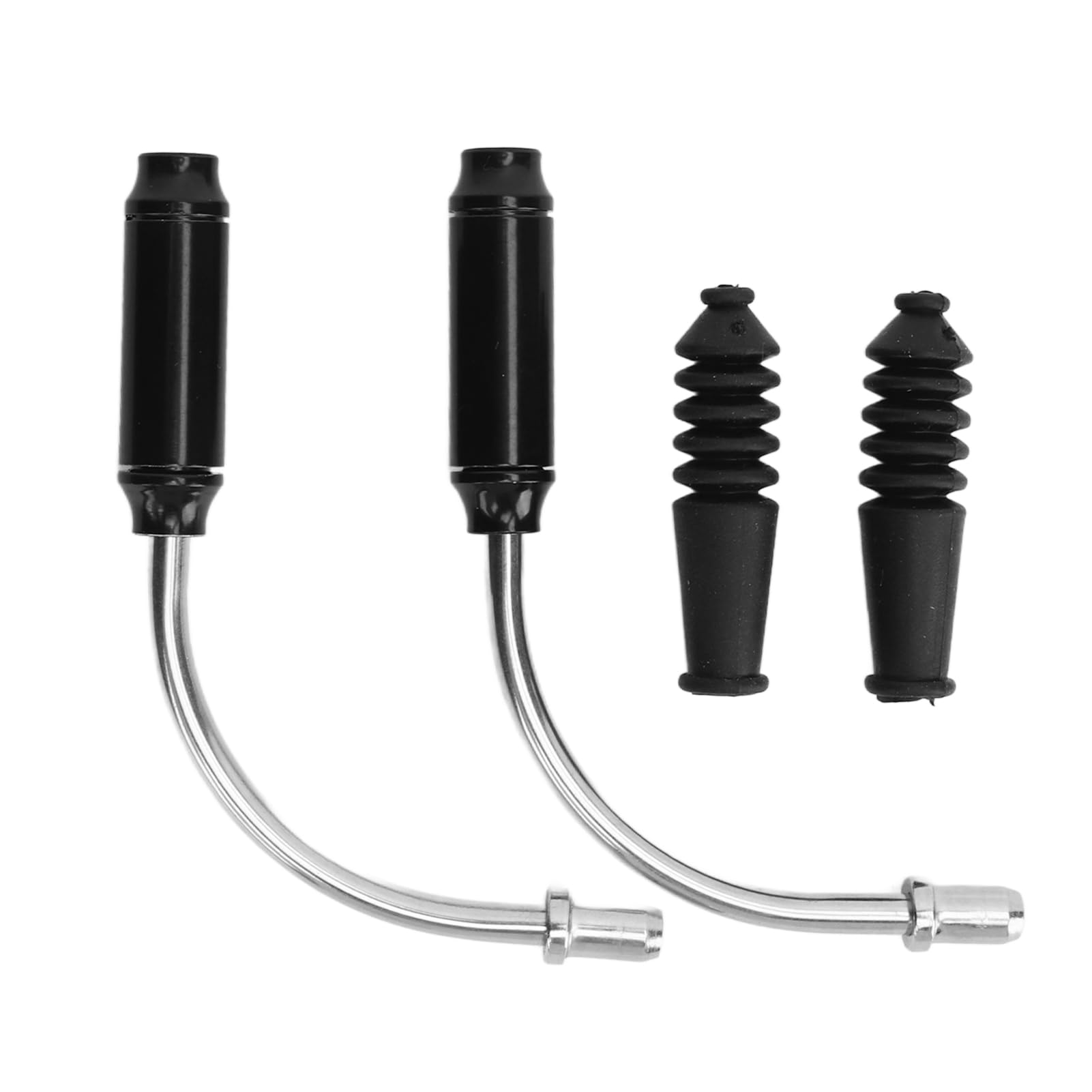 Bicycle Cycling Brake Pipe,Bike V Brake Noodle Cable Guide Pipe, Bicycle Brake Pipe with Rubber Boots,Bendable Brake Tube for Mountain Bikes Road Bikes BMX